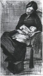 Sien stillt ein Baby F1063 Vincent van Gogh